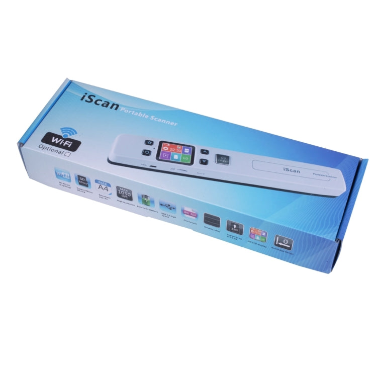 iScan02 Double Roller Mobile Document Portable Handheld Scanner with LED Display,  Support 1050DPI  / 600DPI  / 300DPI  / PDF / JPG / TF(Black) - Portable Scanner by PMC TechLife | Online Shopping South Africa | PMC TechLife | Buy Now Pay Later Mobicred