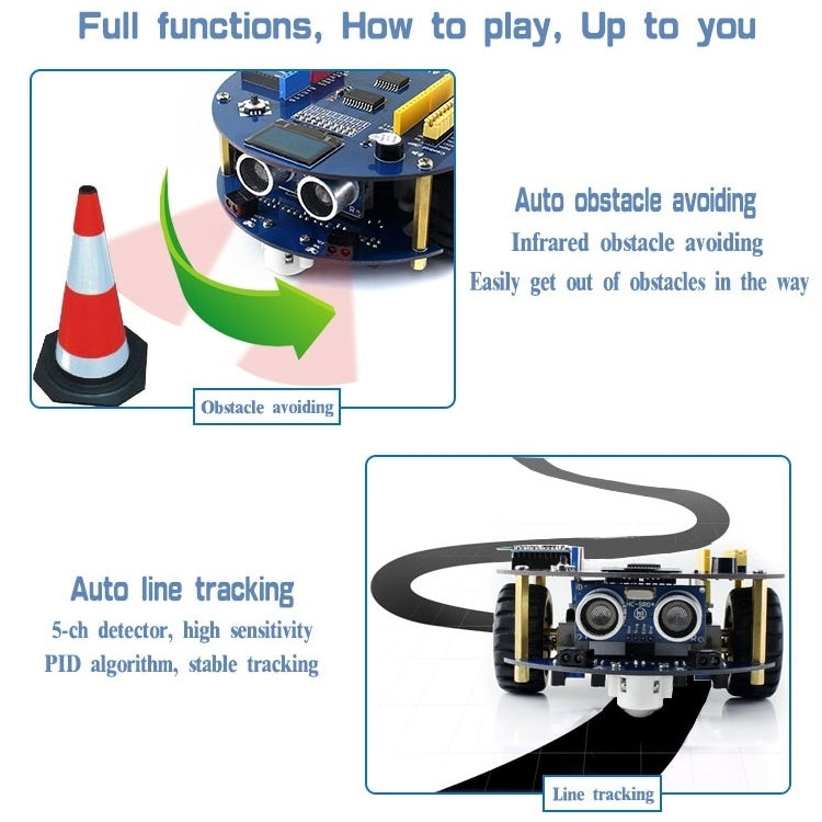 Waveshare AlphaBot2 Robot Building Kit for Arduino (no Arduino Controller) - Robotics Accessories by PMC TechLife | Online Shopping South Africa | PMC TechLife | Buy Now Pay Later Mobicred