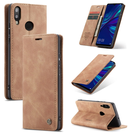 CaseMe Multifunctional Retro Frosted Horizontal Flip Leather Case for Huawei P Smart 2019 /  Honor 10 Lite, with Card Slots & Holder & Wallet(Brown) - Honor Cases by CaseMe | Online Shopping South Africa | PMC Jewellery | Buy Now Pay Later Mobicred