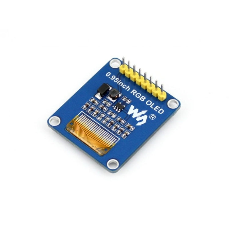 Waveshare 0.95 inch RGB OLED (B), SPI interface, Straight Vertical Pinheader - Modules Expansions Accessories by Waveshare | Online Shopping South Africa | PMC TechLife | Buy Now Pay Later Mobicred