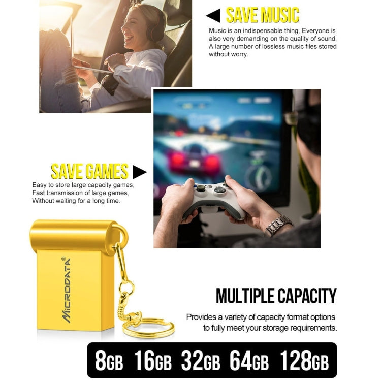 MiCRODATA 32GB USB 2.0 Computer Car Two-use Mini U Disk (Black) - free shipping - PMC TechLife - Order now!