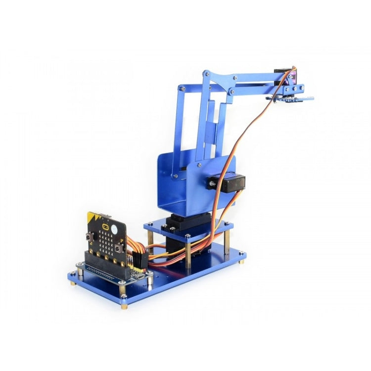 Waveshare 4-DOF Metal Robot Arm Kit for micro:bit, Support Bluetooth, US Plug - free shipping - PMC Jewellery - Order now!