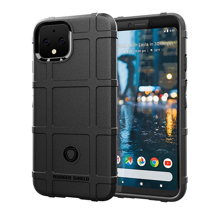 Shockproof Protector Cover Full Coverage Silicone Case for Google Pixel 4 (Black) - Google Cases by PMC TechLife | Online Shopping South Africa | PMC TechLife