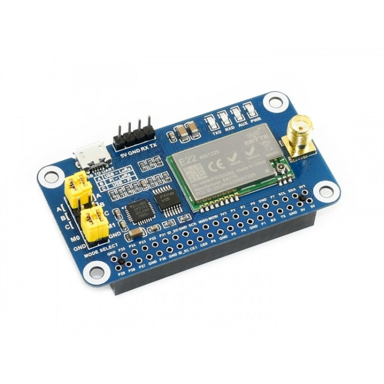 Waveshare LoRa HAT 433MHz Frequency Band for Raspberry Pi, Applicable for Europe / Asia / Africa - Mini PC Accessories by Waveshare | Online Shopping South Africa | PMC Jewellery | Buy Now Pay Later Mobicred