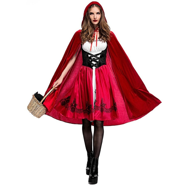 Little Red Riding Hood Costume For Adults Cosplay (Color:Red Size:XL) - Clothing by PMC Jewellery | Online Shopping South Africa | PMC Jewellery