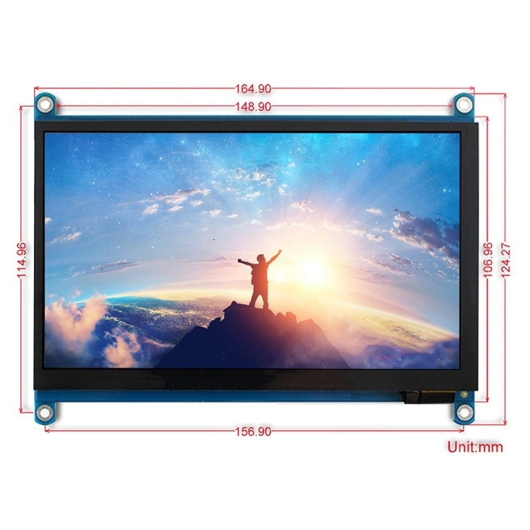 WAVESHARE 7 inch HDMI LCD (H) IPS 1024x600 Capacitive Touch Screen - LCD & LED Display Module by PMC TechLife | Online Shopping South Africa | PMC TechLife