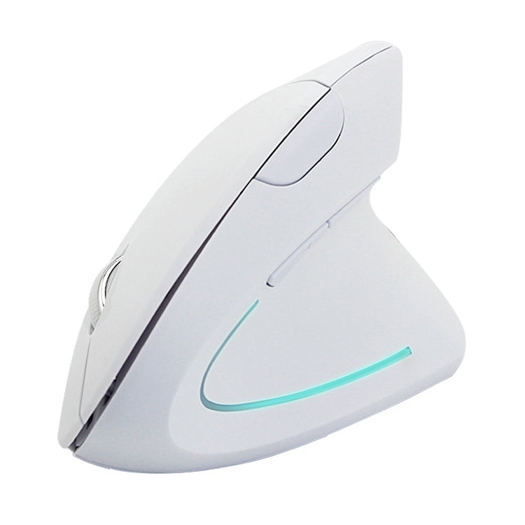 Battery Version Wireless Mouse Vertical 2.4GHz Optical Mouse (White) - Wireless Mice by PMC Jewellery | Online Shopping South Africa | PMC Jewellery