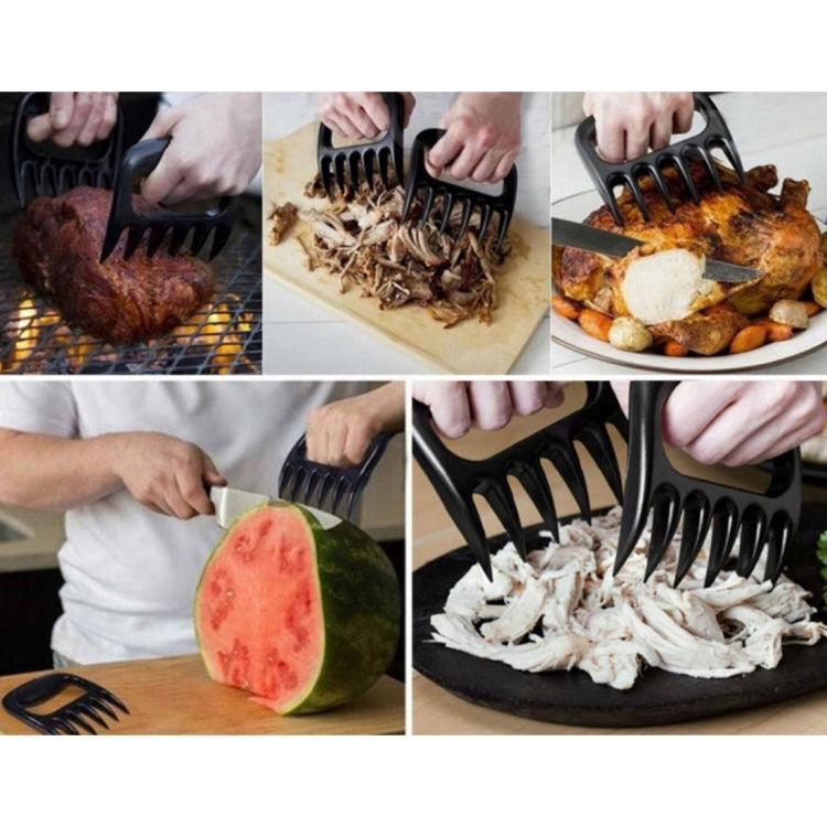2 PCS Bear Claw Shaped Barbecue Fork Chicken Shredded Hand Anti-skid Creative Kitchen Fork Claw Meat Claw Splitter - Gadgets by PMC Jewellery | Online Shopping South Africa | PMC Jewellery