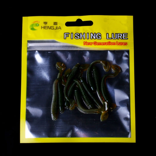 HENGJIA SO041 5cm/0.6g 10 PCS Fishing Wobbler Soft Jigging Fishing Lure Worm Swimbaits Silicone Bait - Fishing Lures by HENGJIA | Online Shopping South Africa | PMC Jewellery | Buy Now Pay Later Mobicred