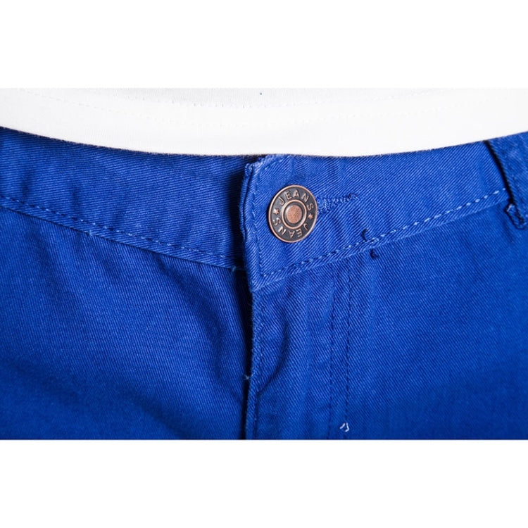 Summer Casual Ripped Denim Shorts for Men (Color:Sapphire Blue Size:L) - Pants by PMC Jewellery | Online Shopping South Africa | PMC Jewellery
