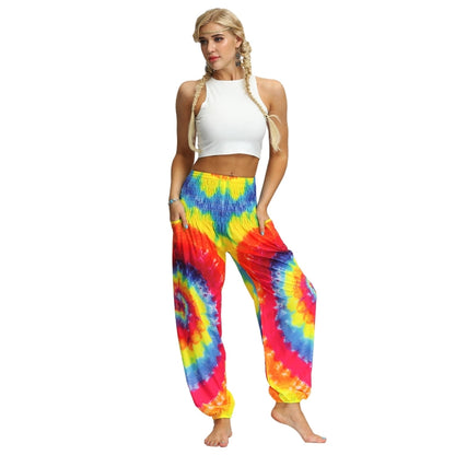 Tie-dye Gradient Beach Holiday Bloomers Suit (Color:Free Size Size:YCI052) - Suit by PMC Jewellery | Online Shopping South Africa | PMC Jewellery