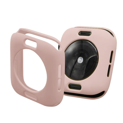 ENKAY Hat-Prince 2 in 1 TPU Semi-clad Protective Shell + 3D Full Screen PET Curved Heat Bending HD Screen Protector for Apple Watch Series 5 & 4 44mm(Pink) - Watch Cases by ENKAY | Online Shopping South Africa | PMC Jewellery | Buy Now Pay Later Mobicred