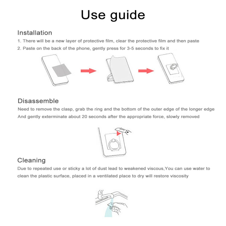 Ring Buckle Multifunction Cell Phone Holder(Silver) - Ring Holder by PMC TechLife | Online Shopping South Africa | PMC TechLife