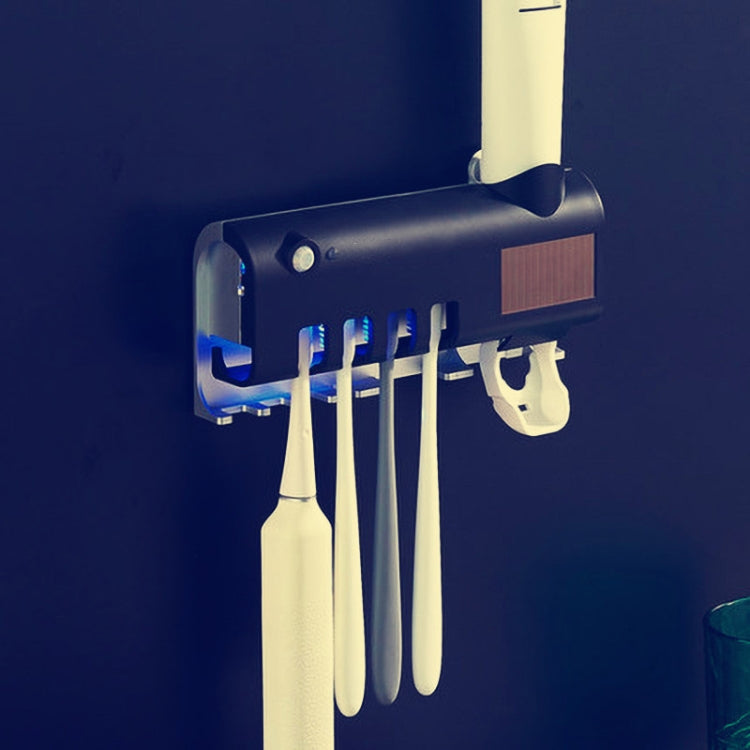 Ultraviolet Toothbrush Sterilizer Bathroom Wall-mounted Toothbrush Holder (Black) - Toothbrush Sanitizer by PMC Jewellery | Online Shopping South Africa | PMC Jewellery