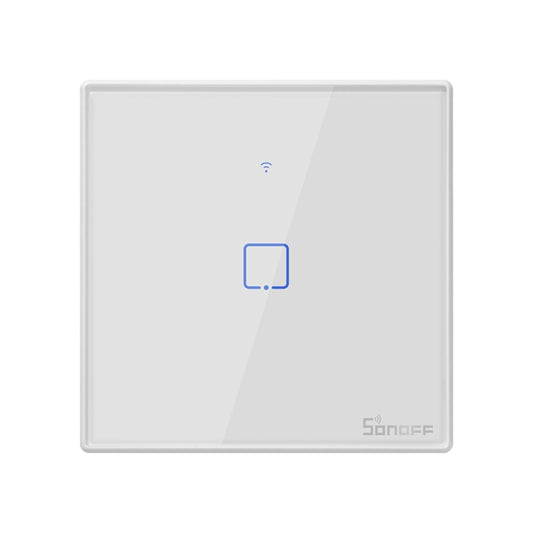 Sonoff T2 Touch 86mm Tempered Glass Panel Wall Switch Smart Home Light Touch Switch, Compatible with Alexa and Google Home, AC 100V-240V, EU Plug - Smart Switch by PMC Jewellery | Online Shopping South Africa | PMC Jewellery