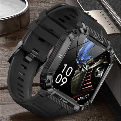 HAMTOD T3 1.95 inch Three Defenses Sport Smart Watch, Support BT Call / Sport Modes / Sleep / Heart Rate / Blood Oxygen / Blood Pressure Monitoring(Black) - Smart Watches by HAMTOD | Online Shopping South Africa | PMC Jewellery | Buy Now Pay Later Mobicred