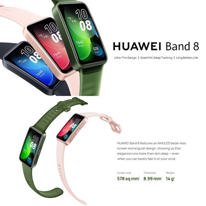 HUAWEI Band 8 NFC 1.47 inch AMOLED Smart Watch, Support Heart Rate / Blood Pressure / Blood Oxygen / Sleep Monitoring(Pink) - Wearable Devices by Huawei | Online Shopping South Africa | PMC Jewellery