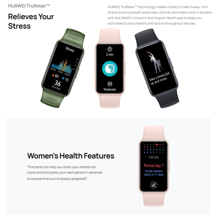 HUAWEI Band 8 Standard 1.47 inch AMOLED Smart Watch, Support Heart Rate / Blood Pressure / Blood Oxygen / Sleep Monitoring(Black) - Wearable Devices by Huawei | Online Shopping South Africa | PMC Jewellery | Buy Now Pay Later Mobicred