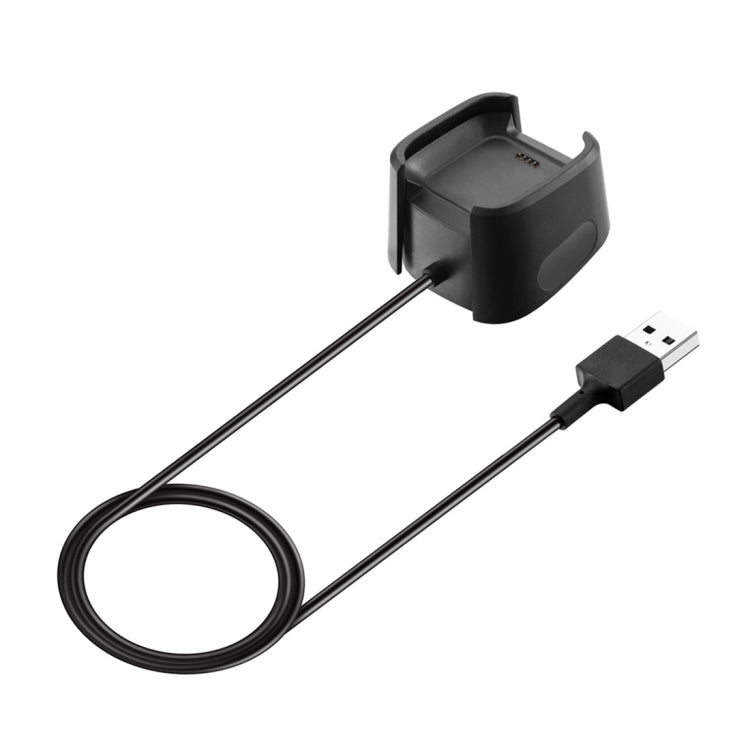 Replacement USB Charger Charging Cable Dock Adapter for Fitbit Versa Smartwatch, Cable Length: 1m(Black) - Charger by PMC Jewellery | Online Shopping South Africa | PMC Jewellery | Buy Now Pay Later Mobicred