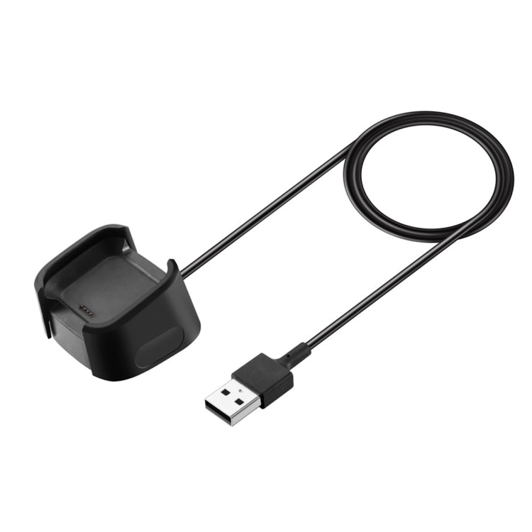 Replacement USB Charger Charging Cable Dock Adapter for Fitbit Versa Smartwatch, Cable Length: 1m(Black) - Charger by PMC Jewellery | Online Shopping South Africa | PMC Jewellery | Buy Now Pay Later Mobicred