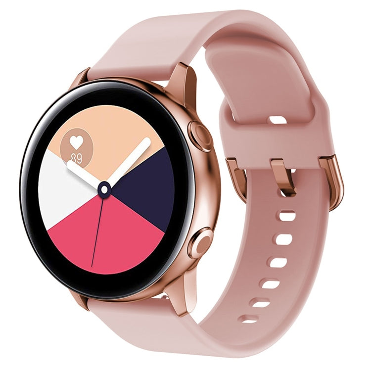 Smart Watch Electroplated Buckle Watch Band for Galaxy Watch Active(Pink) - Watch Bands by PMC TechLife | Online Shopping South Africa | PMC TechLife | Buy Now Pay Later Mobicred