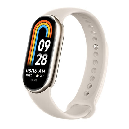 Original Xiaomi Mi Band 8 Global 1.62 inch AMOLED Screen 5ATM Waterproof Smart Watch, Support Blood Oxygen / Heart Rate Monitor (Light Gold) - Wearable Devices by Xiaomi | Online Shopping South Africa | PMC Jewellery | Buy Now Pay Later Mobicred