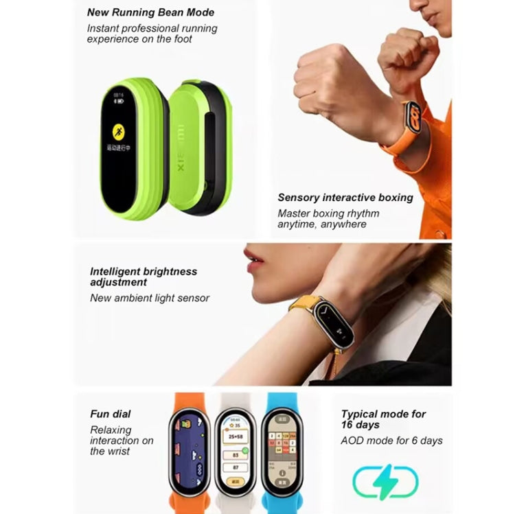 Xiaomi Mi Band 8 1.62 inch AMOLED Screen 5ATM Waterproof Smart Watch, Support Blood Oxygen / Heart Rate Monitor (Black) - Smart Wear by Xiaomi | Online Shopping South Africa | PMC Jewellery