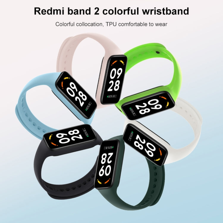 Original For Xiaomi Redmi Band 2 TPU Colorful Watch Band (White) - Watch Bands by Xiaomi | Online Shopping South Africa | PMC Jewellery