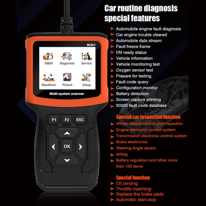 M301 9-18V OBD2 Car Code Reader Scanner Fault Detector - Code Readers & Scan Tools by PMC Jewellery | Online Shopping South Africa | PMC Jewellery