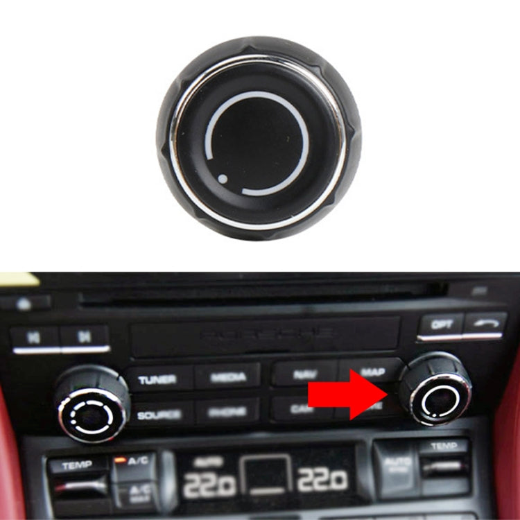 For Porsche Cayenne Left Driving Car Right CD Player Volume Adjustment Knob Cover 97064292901 - Car Switches by PMC Jewellery | Online Shopping South Africa | PMC Jewellery | Buy Now Pay Later Mobicred