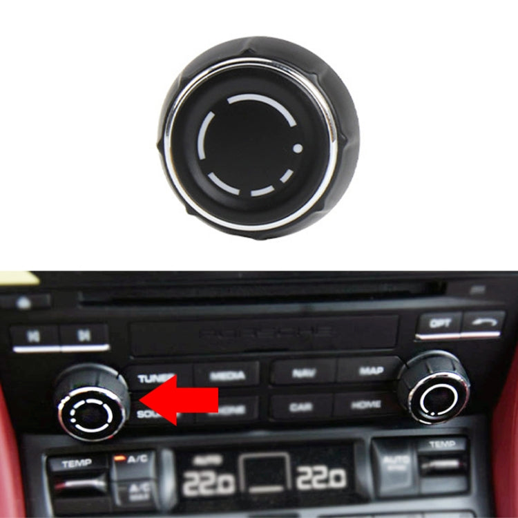 For Porsche Cayenne Left Driving Car Left CD Player Volume Adjustment Knob Cover 97064292901 - Car Switches by PMC TechLife | Online Shopping South Africa | PMC TechLife