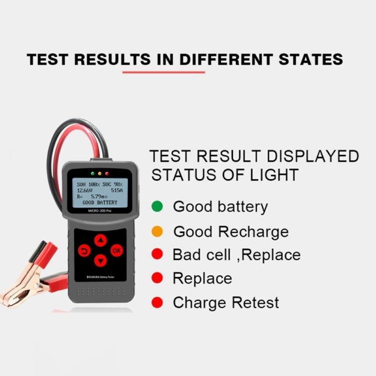 MICRO-200 PRO Car Battery Tester Battery Internal Resistance Life Analyzer, Nordic Version - Code Readers & Scan Tools by PMC Jewellery | Online Shopping South Africa | PMC Jewellery