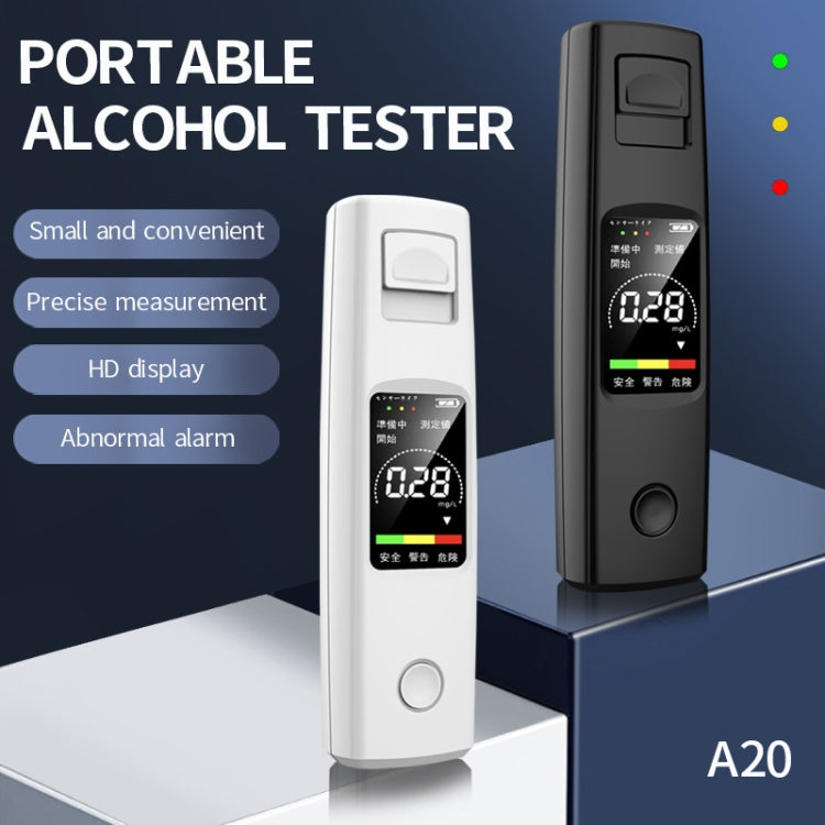 CSY-100 Portable Air Blowing High Precision Digital Alcohol Tester, English Version (White) - free shipping - PMC TechLife - Order now!
