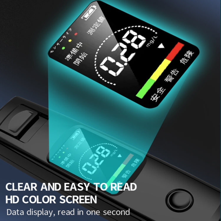 CSY-100 Portable Air Blowing High Precision Digital Alcohol Tester, English Version (White) - free shipping - PMC TechLife - Order now!
