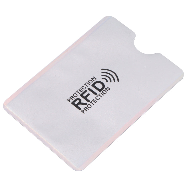 100 PCS Aluminum Foil Anti Theft RFID Blocking Sleeve Card Protector, Size: 9.1*6.3cm (Silver) - free shipping - PMC TechLife - Order now!