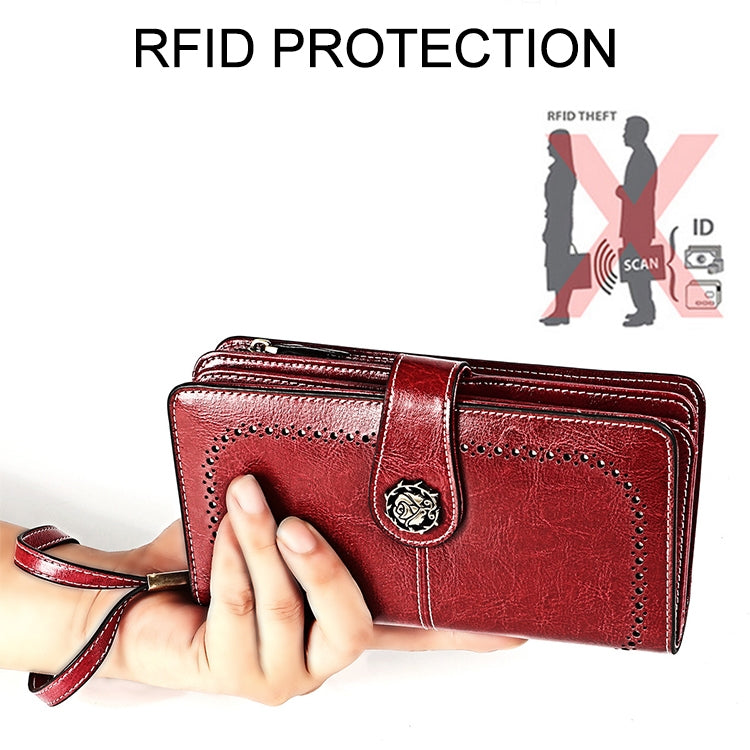 3555 Large Capacity Long Multi-function Anti-magnetic RFID Wallet Clutch for Ladies with Card Slots (Yellow) - Antimagnetic RFID Package by PMC TechLife | Online Shopping South Africa | PMC TechLife | Buy Now Pay Later Mobicred