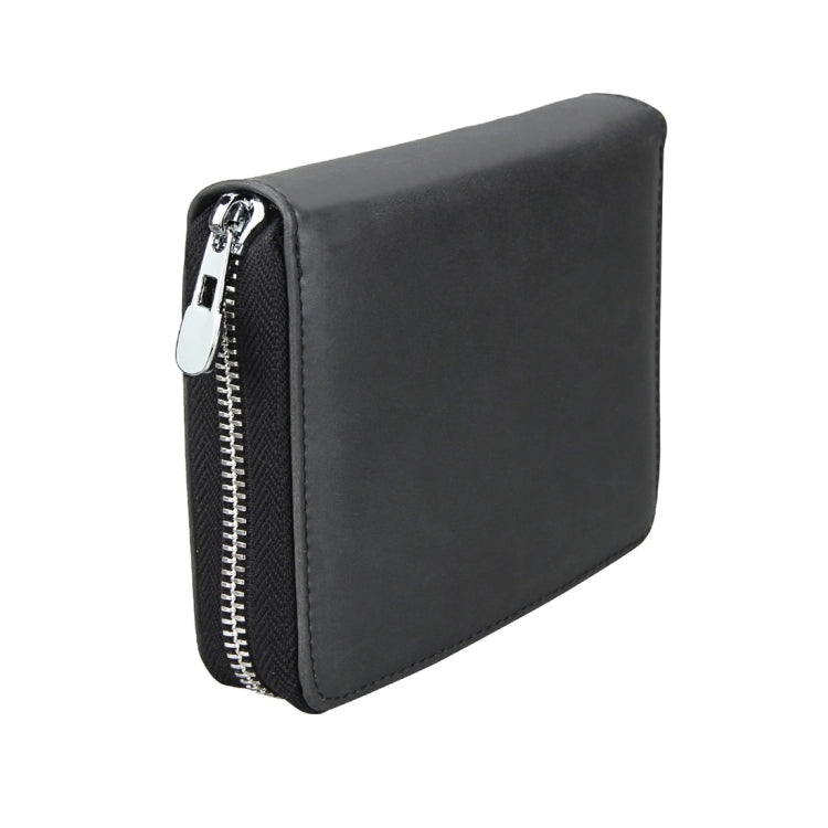 Antimagnetic RFID Multi-functional Genuine Leather Card Package(Black) - free shipping - PMC TechLife - Order now!