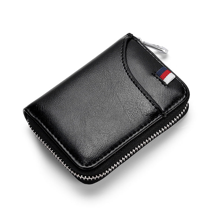 KB155 Antimagnetic RFID Zipper Leather Large-capacity Cards Holder Wallet(Black) - Antimagnetic RFID Package by PMC TechLife | Online Shopping South Africa | PMC TechLife | Buy Now Pay Later Mobicred