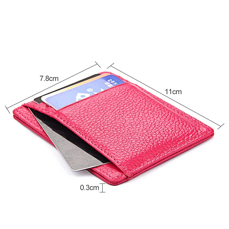 KB37 Antimagnetic RFID Litchi Texture Leather Card Holder Wallet Billfold for Men and Women (Coffee) - Antimagnetic RFID Package by PMC TechLife | Online Shopping South Africa | PMC TechLife | Buy Now Pay Later Mobicred