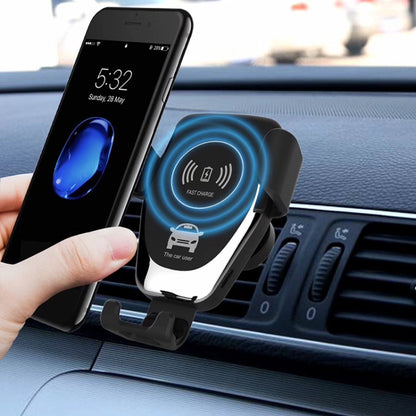Car Air Outlet Bracket Wireless Charger Qi Standard Wireless Charger(Black) - Wireless Charger Holders by PMC Jewellery | Online Shopping South Africa | PMC Jewellery