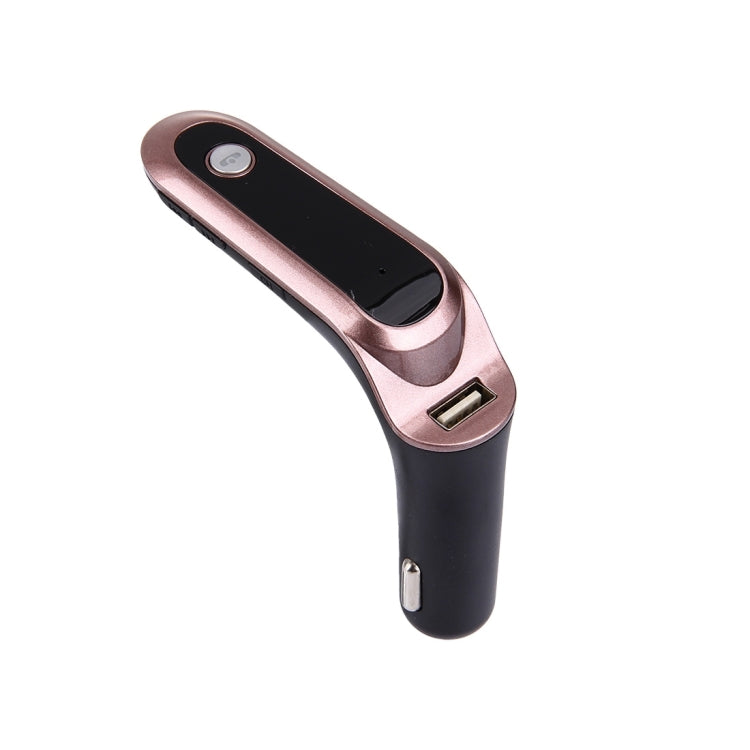 CARS7 Bluetooth Car Charger with Digital Display for Mobile Phone(Rose Gold) - Car Charger by PMC Jewellery | Online Shopping South Africa | PMC Jewellery