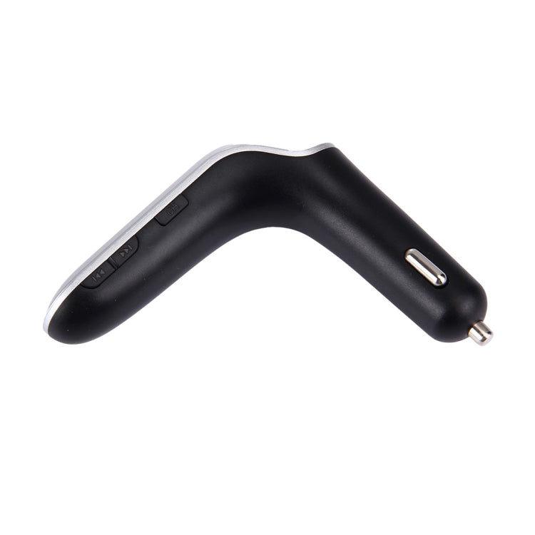 CARS7 Bluetooth Car Charger with Digital Display for Mobile Phone(Silver) - Car Charger by PMC TechLife | Online Shopping South Africa | PMC TechLife