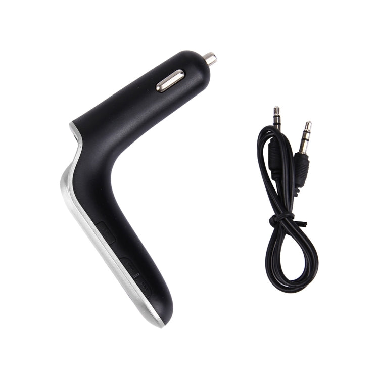 CARS7 Bluetooth Car Charger with Digital Display for Mobile Phone(Silver) - Car Charger by PMC TechLife | Online Shopping South Africa | PMC TechLife
