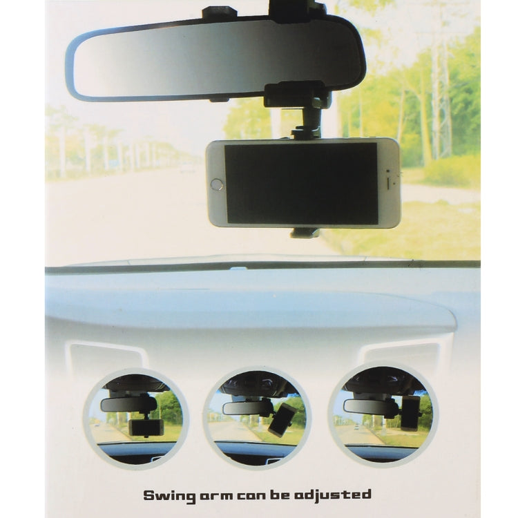 Portable Car Rearview Mirror Mobile Phone Bracket - Car Holders by PMC Jewellery | Online Shopping South Africa | PMC Jewellery
