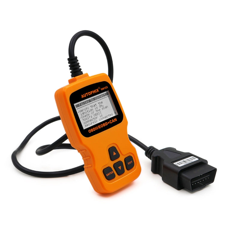 AUTOPHIX OM123 Car Portable OBD2 Scanner Car Diagnostic Tool OBD 2 Automotive Scanner EOBD Code Reader (Orange) - Code Readers & Scan Tools by PMC Jewellery | Online Shopping South Africa | PMC Jewellery