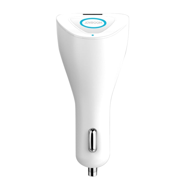JOYROOM T600 2 in 1 Multifunctional Wireless Bluetooth 2.1A Single USB Port Car Charger + Earphone with Circular LED Indicator Light and Hands-free Call Functions for Cars & Pickups & SUV & Smartphone ... S & MP3 & MP4 and other USB-charged Devices(White) - Car Charger by JOYROOM | Online Shopping South Africa | PMC Jewellery