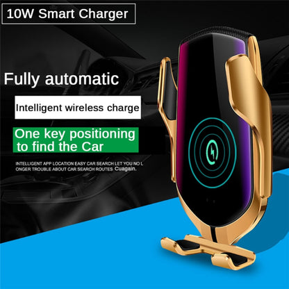 Car QC Fast Charging QI Standard Automatic Induction Wireless Charger Air Vent Bracket(Silver) - Wireless Charger Holders by PMC Jewellery | Online Shopping South Africa | PMC Jewellery