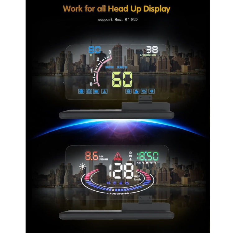 H6 Multi-function Car Smartphone Navigation Head Up Display Holder for 6 Inch Smartphone - Car Holders by PMC Jewellery | Online Shopping South Africa | PMC Jewellery
