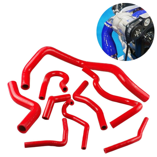 9 PCS Auto Silicone Radiator Hose Kit for Honda Civic D15 D16 EG EK 1992-2000(Red) - Engine Fittings by PMC Jewellery | Online Shopping South Africa | PMC Jewellery