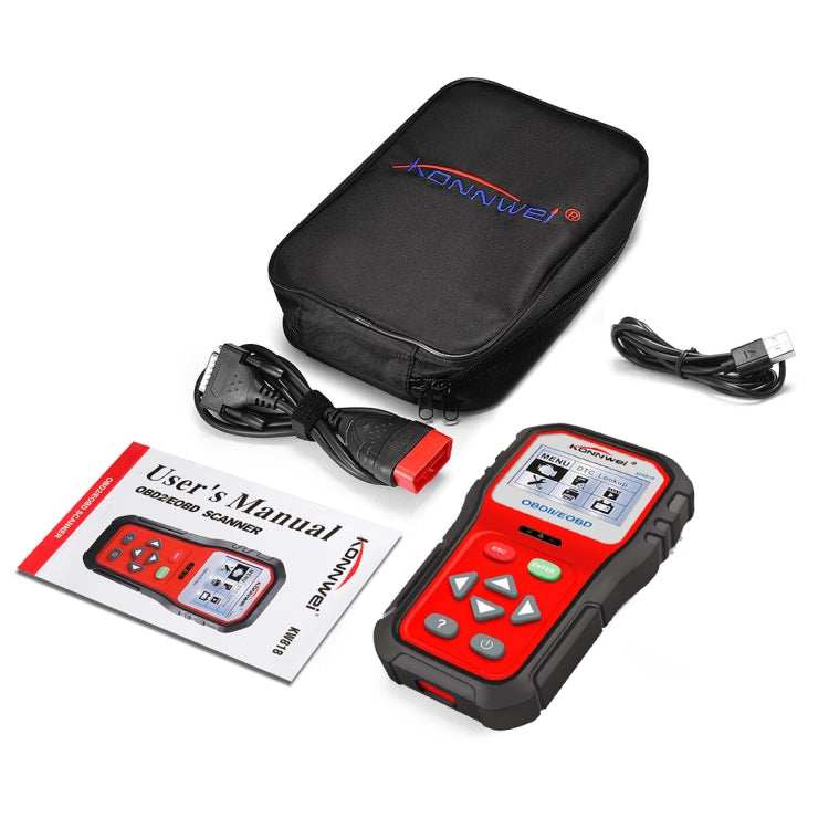 KONNWEI KW818 EOBD / OBDII Car Auto Diagnostic Scan Tools CAN Code Reader Scanner (Only for 12V Gasoline Car) - Code Readers & Scan Tools by KONNWEI | Online Shopping South Africa | PMC TechLife | Buy Now Pay Later Mobicred